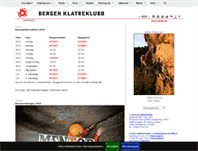 Tablet Screenshot of bergen-klatreklubb.no